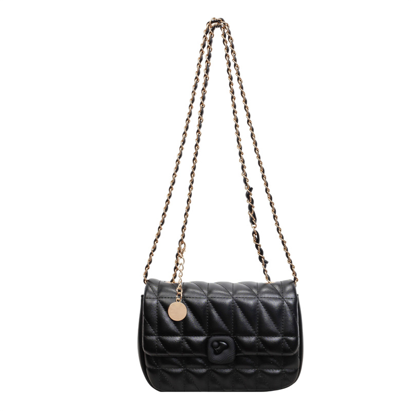 Chain Crossbody Quilted - Gestikte kleine vierkante tas voor dames,