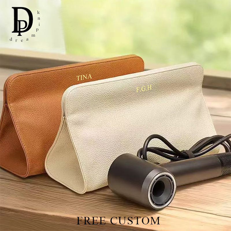 Luxury Bags Name For Women - Aangepaste naam Zacht PU-leer Föhn Opbergtas