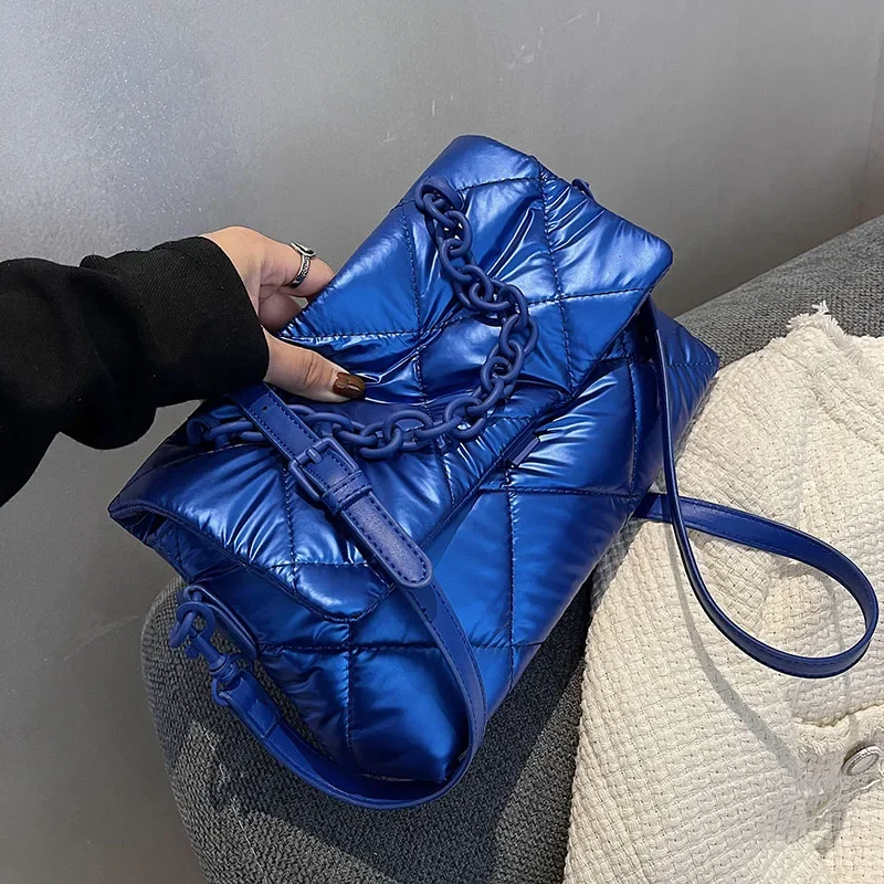 Chain Crossbody Quilted - Mode Lingge Acryl Ketting Gewatteerde Dames