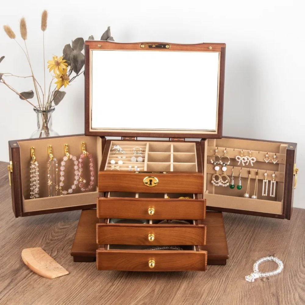 Luxury Bags List - Houten Juwelendoos Organizer Opslag Luxe Multi-Functionele