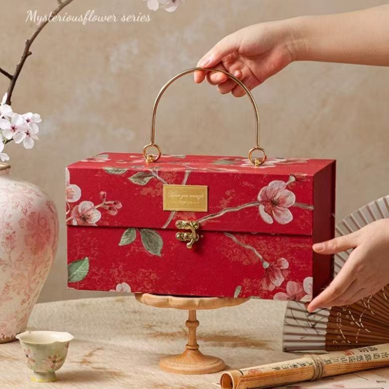 Luxury Bags List - Dikker veelkleurige metalen draagbare geschenkdoos Bruiloft