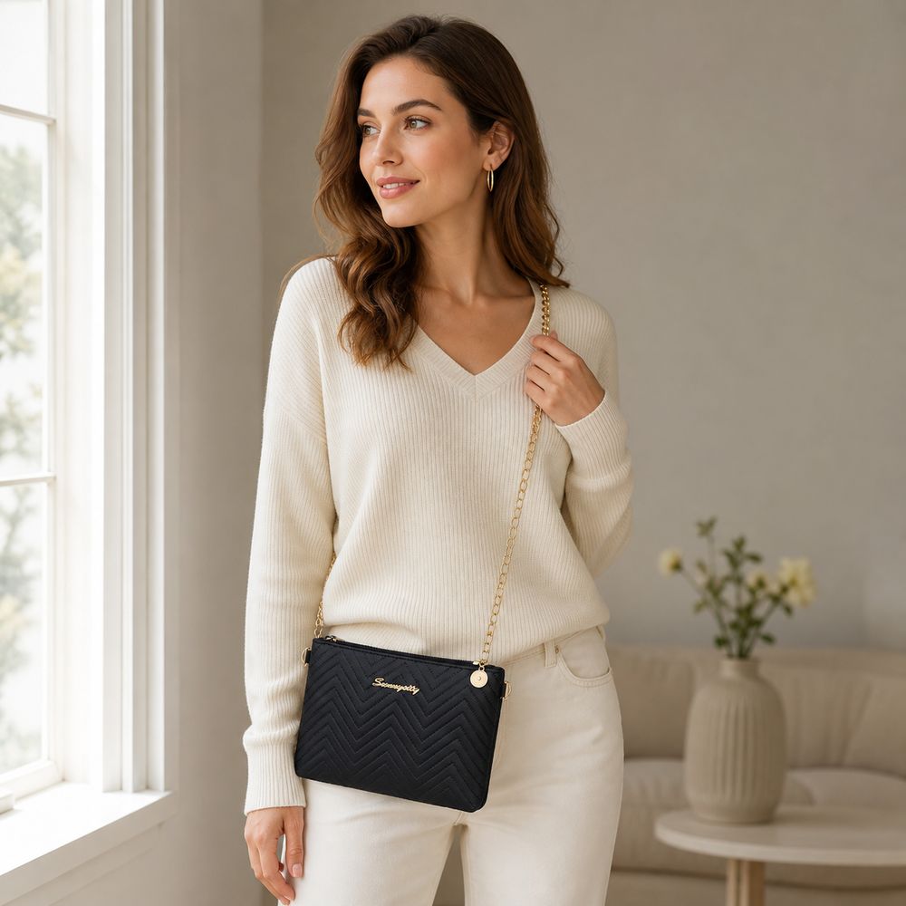 PU Lederen Dames Schoudertas,  - Chain Crossbody Quilted recensie en prijs