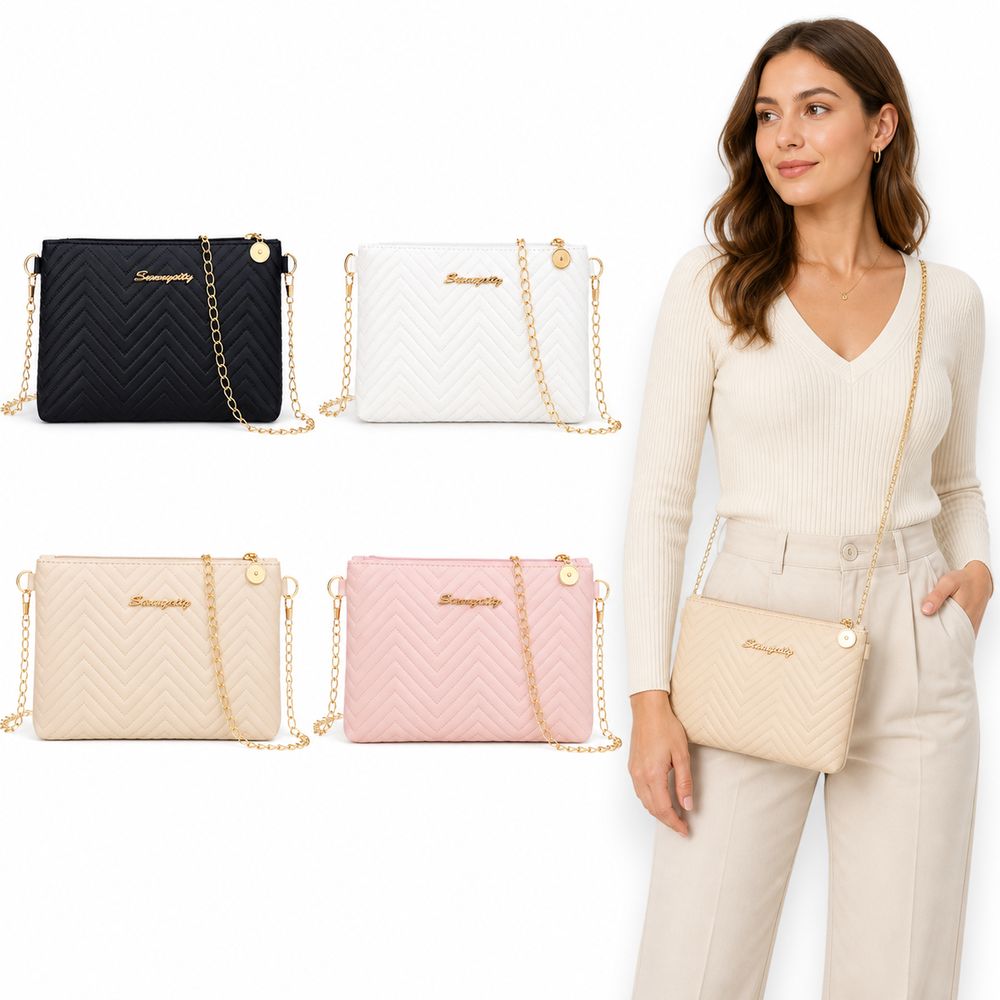 PU Lederen Dames Schoudertas,  - Chain Crossbody Quilted recensie en prijs