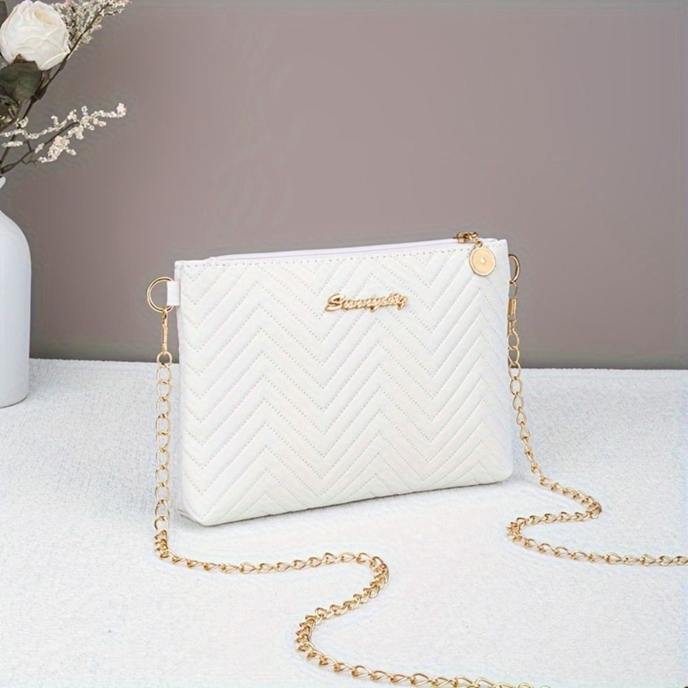 PU Lederen Dames Schoudertas,  - Chain Crossbody Quilted recensie en prijs