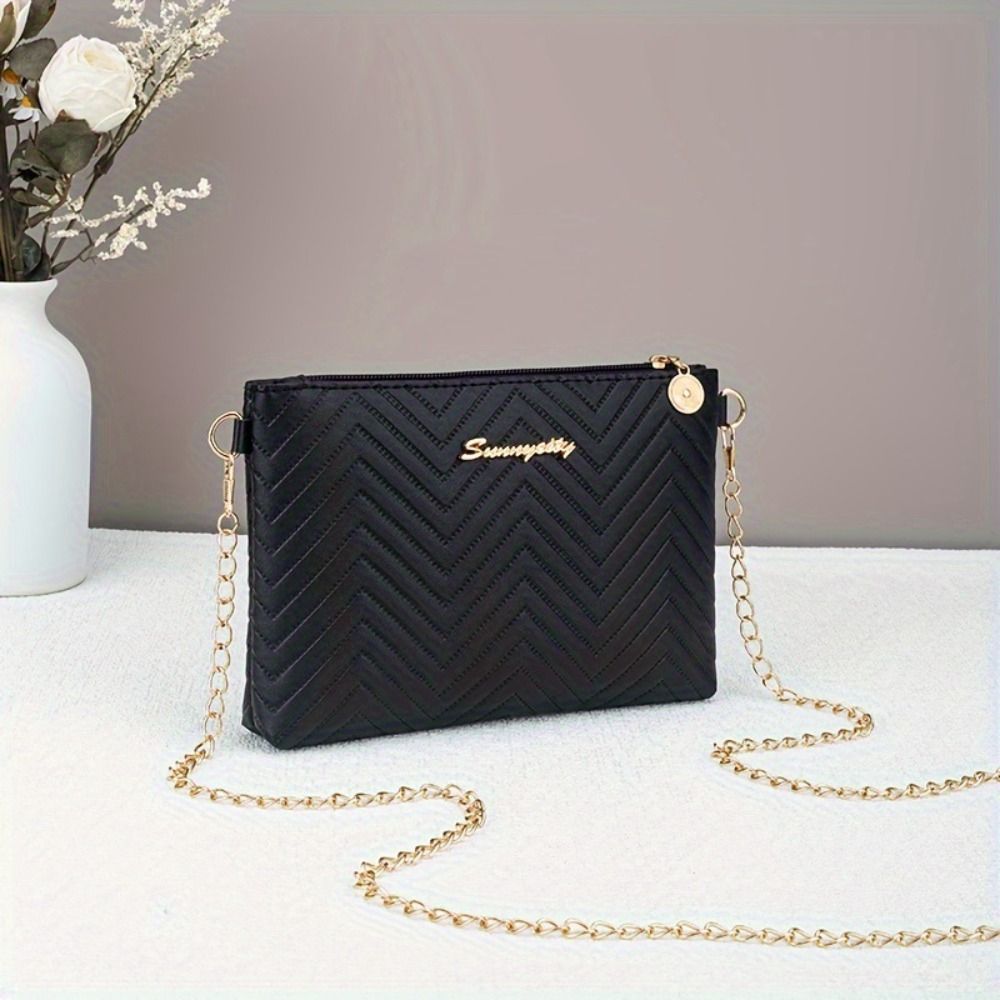 PU Lederen Dames Schoudertas,  - Chain Crossbody Quilted recensie en prijs